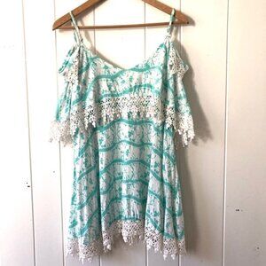 Millau Cold Shoulder Top with Lace Detail